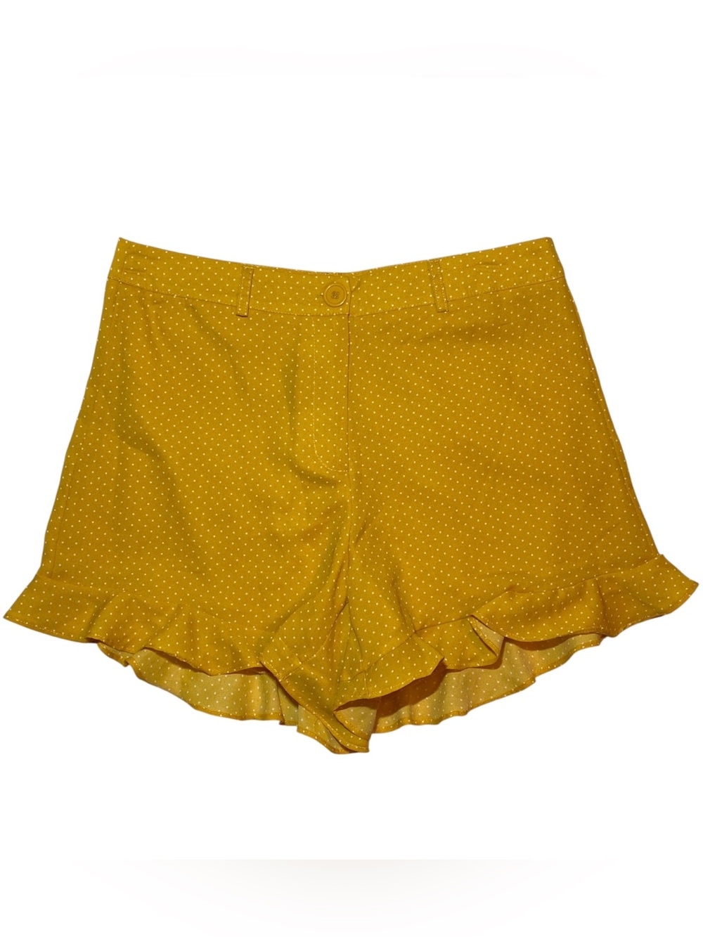 Glam Polka Dot Ruffle Shorts